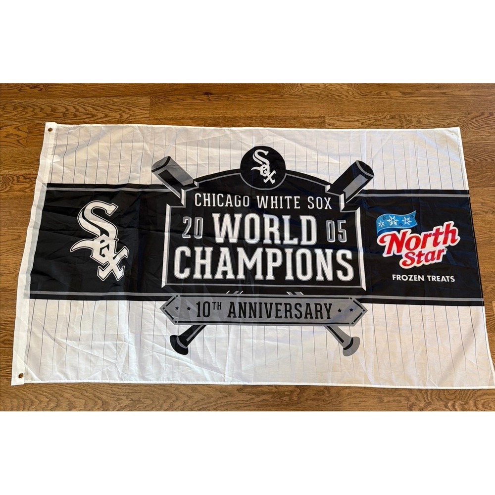CHICAGO WHITE SOX 2005 WORLD CHAMPIONS 10TH ANNIVERSARY NORTH STAR FROZEN 60x36